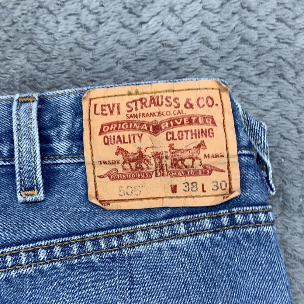Levi's 505 Jeans Mens 38x30 Blue Y2K Vintage Regular Fit Straight Leg